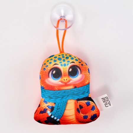 New Year's toy anti -stress with a suction cup, snake, in showbox-1