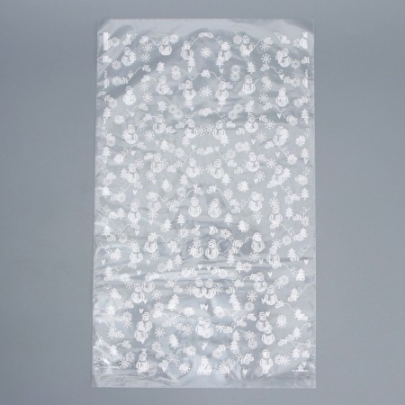 Streacial Propylene Gift Package "Snowmen", 24 x 39 cm, New Year-2