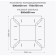 Screen for ceiling air conditioning 850 × 850, plastic 2 mm, in a protective film