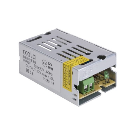 ECOLA power supply for 12 V LED tape, 15 W, IP20
