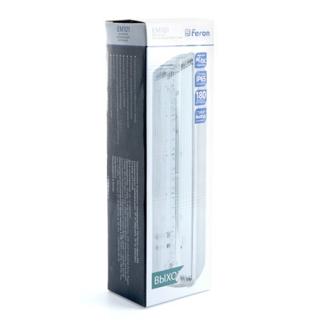 Emergency lamp Feron EM101, IP65, LED, 2 W, 340x110x80 mm, white color-4