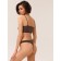 Female top on thin straps Top Spalla Stretta, size 48-50, dark brown color