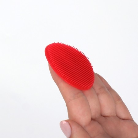 Washing brush, silicone, on suction cup, d = 5.5 cm, color mix-5