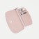 Women's wallet with lightning, light pink color
