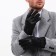 Gloves male, dimensionless, with insulation, black color