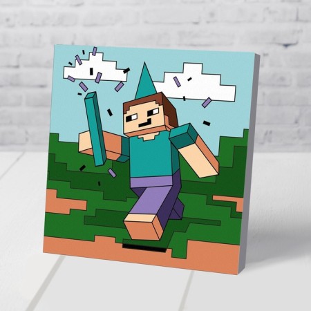 Picture on numbers for children "Summer Day", 15 x 15 cm-1