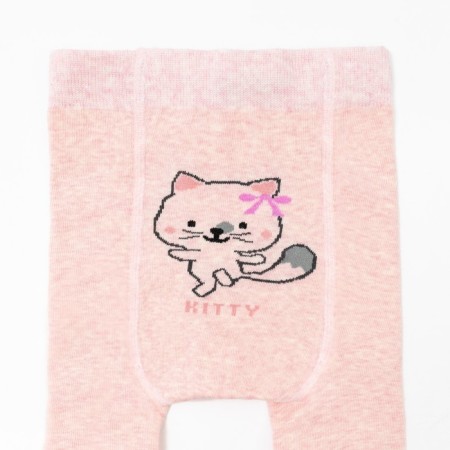 Pantyhose children's "paws", color pink melange, height 92-98-3
