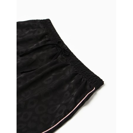 Пижама женская (рубашка и шорты) KAFTAN Leo black collection р-р 40-42-3