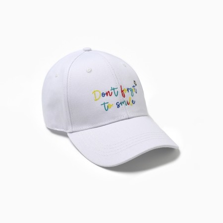 Women's cap with embroidery MIST SMILE, White, p. 56-58-4