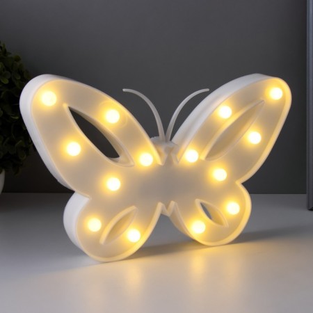 Night Plastic from batteries 2AA "Butterfly" mix 17x25.8x2.8 cm Risalux-2