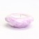 Candle "Complete" in a candlestick with faces of gypsum large, 10.5x3cm, marble with purple
