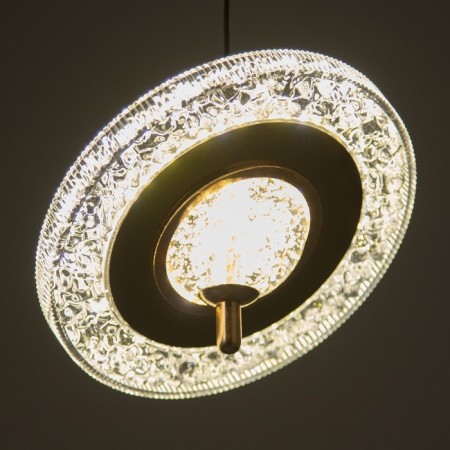 Bayerlux “Sanora” lamp 14W LED black and gold 20x25cm-1