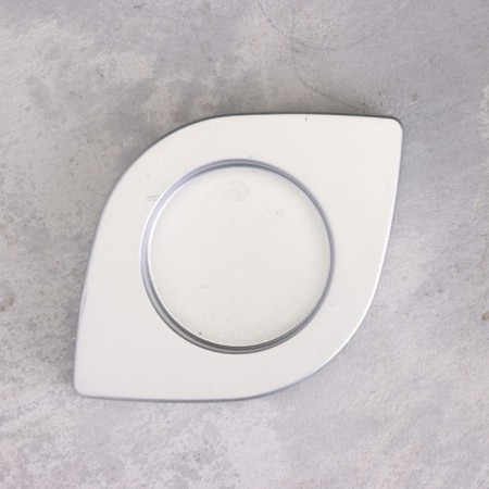 Climber "Eye. Marble" from gypsum, 14.5x9.5x2cm, silver-2