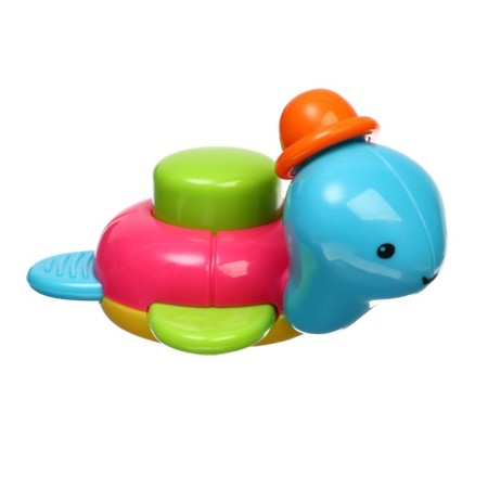 The rattle "Turtle", with a squeak, color mix, crush me-4