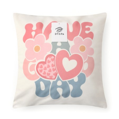 Case on the pillow Ethel "Good Day", 40*40 cm, 100 p/e, velor-4