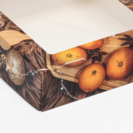 Folding box with the window "Fruits", 15 x 15 x 4 cm-3