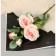 Artificial flowers "bush rose" 67 cm, pale pink