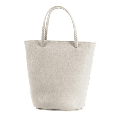 Bag women, genuine leather, milk, 21x11x30 cm-2