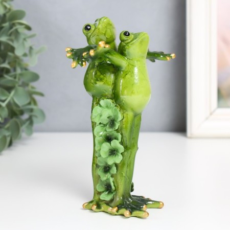 Souvenir Polystone "Frog Harmonium" 5x14.5x13 cm-2