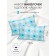 A set of pillowcases "Gingerbread", size 40x60 cm, blue color, 2 pcs.