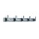 Cappio CVP007 hanger, aluminum, five -rose, graphite color