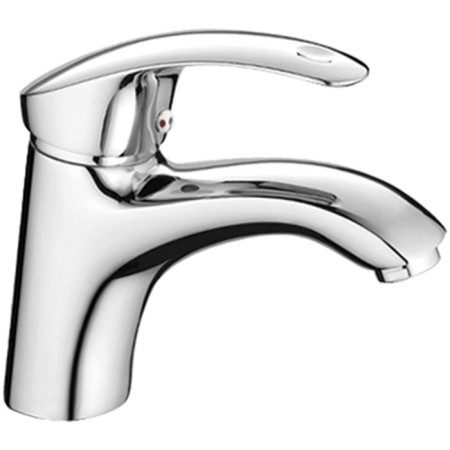 Fashun A1021 shell mixer, single -leaf, 107 mm pour, brass, chrome