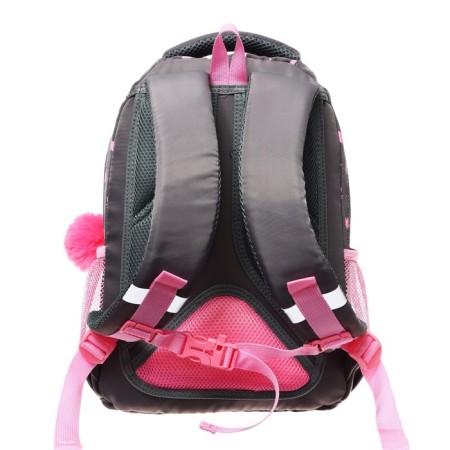 School backpack, 40 x 27 x 20 cm, Grizzly 360, ergonomic back, laptop compartment, gray RG-360-5_2-4