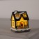 LED figure "Winter House", ceramics, batteries AG13x2, glow warm white