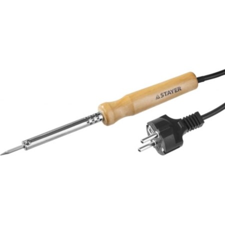 STAYER MASTER soldering iron, wooden handle, NI-CR sting, 40 W, 220 B