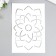 Plastic stencil "Flower" 24x16 cm