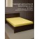 AMORE Mio elastic sheet, size 90x200x20 cm, yellow color