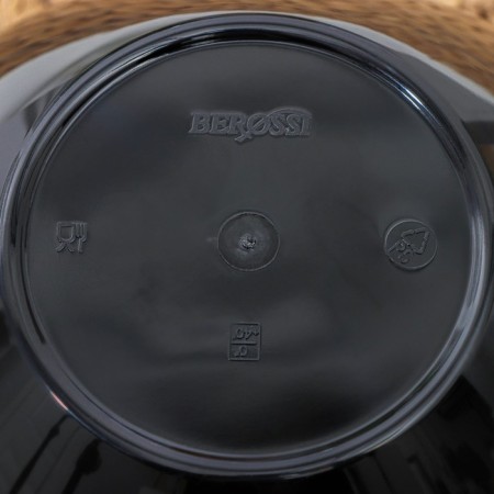 Rondo salad bowl, 2 l, black color-2