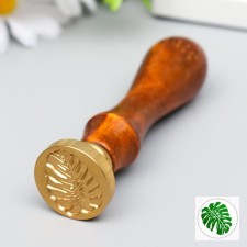 Printing for wax with a wooden handle 