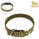 The collar of a canvas two-layer, 54 x 2.5 cm, Osh 35-45 cm, khaki
