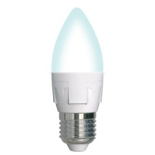 LED LED Uniel, E27, 7 W, 4000K, white glow