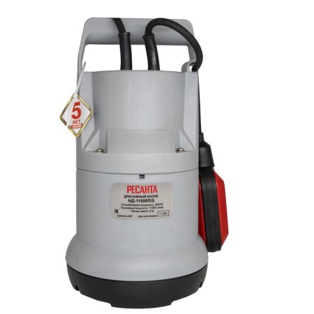 Drainage pump "Resanta" ND-11000P/5, 400 W, 183 l/min, pressure 8 m-3