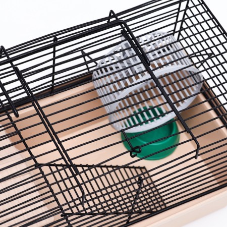 Mini cell for rodents "Pijon" No. 2, equipped, 27 x 15 x 16 cm, beige-2