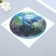 Sticker plastic interior phosphorus "planet Earth" 20x20.5 cm