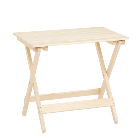 Folding table, 80 × 60 × 75cm, from linden, extra