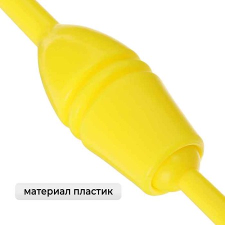 Bulas for rhythmic gymnastics inserted Grace Dance, 35 cm, yellow color-1