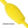 Bulas for rhythmic gymnastics inserted Grace Dance, 35 cm, yellow color