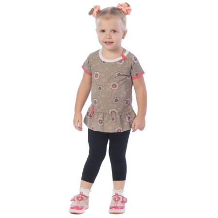 Tunic "Sofochka", height 116 cm, brown color
