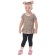 Tunic "Sofochka", height 116 cm, brown color