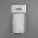 Curtain tape, organza, 3 cm, 3 ± 1 m, transparent/white color