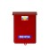 Mail box without a lock (with a loop), vertical, "mail", burgundy