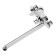 Bath mixer Zein Z3847, single -leaf, pour 30 cm, shower set, watering can 5 dir, chrome