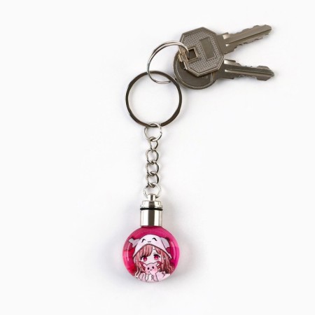 Keychain for keys with an Ainime flashlight, 4 x 2 cm-3