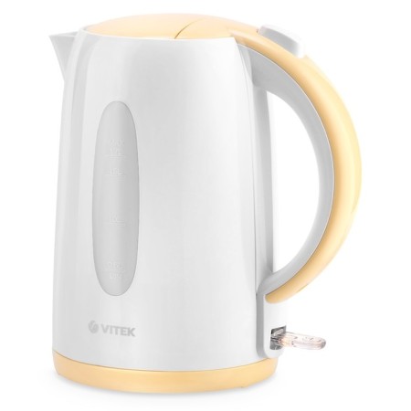 Electric kettle Vitek VT-7078, plastic, 1.7 l, 2200 watts, white-orange-3