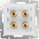 Acoustic socket WL01-AUDIOX4, white color