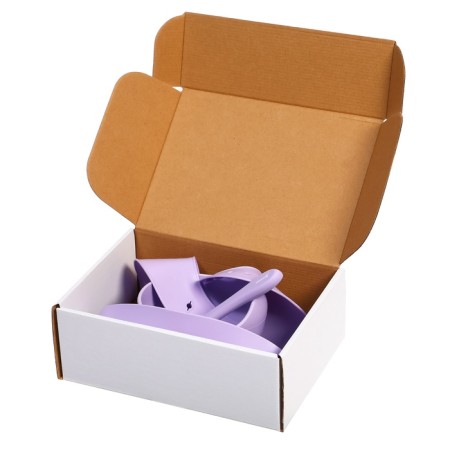 Set for feeding, food silicone, lilac color-13